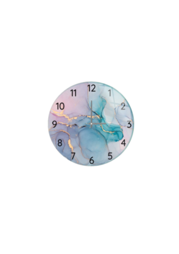 Çap 37cm Cam Duvar Saati